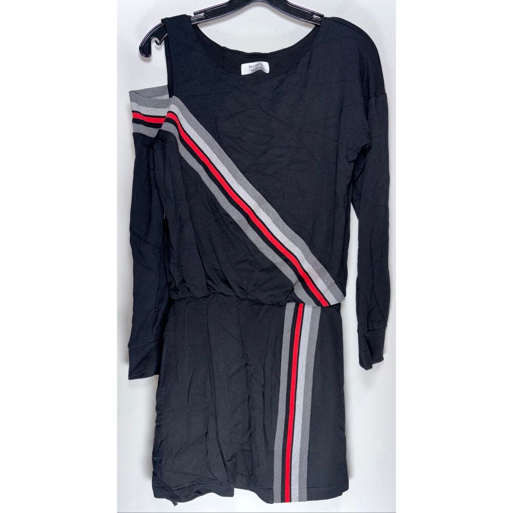 Bailey 44 black cold-shoulder mini dress size small